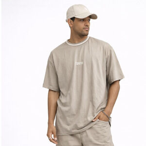 Sovereign State Tokyo Graphic T-Shirt Mens 2XL Beige Minimal Streetwear Tee